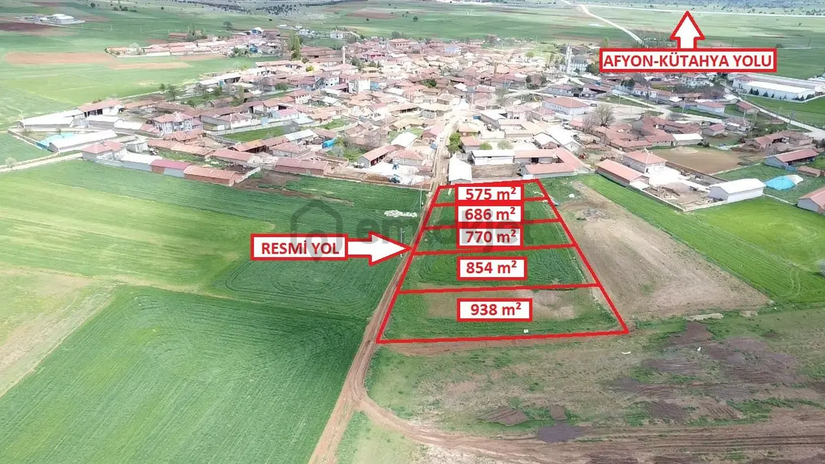Kütahya Merkez Doğalar'da 938m2 İmarlı Arsa - 14