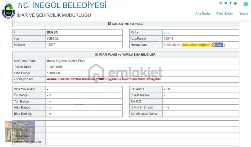 Ulucan'dan İnegöl Yiğitköyde Satılık Mükemmel Tarla - 8