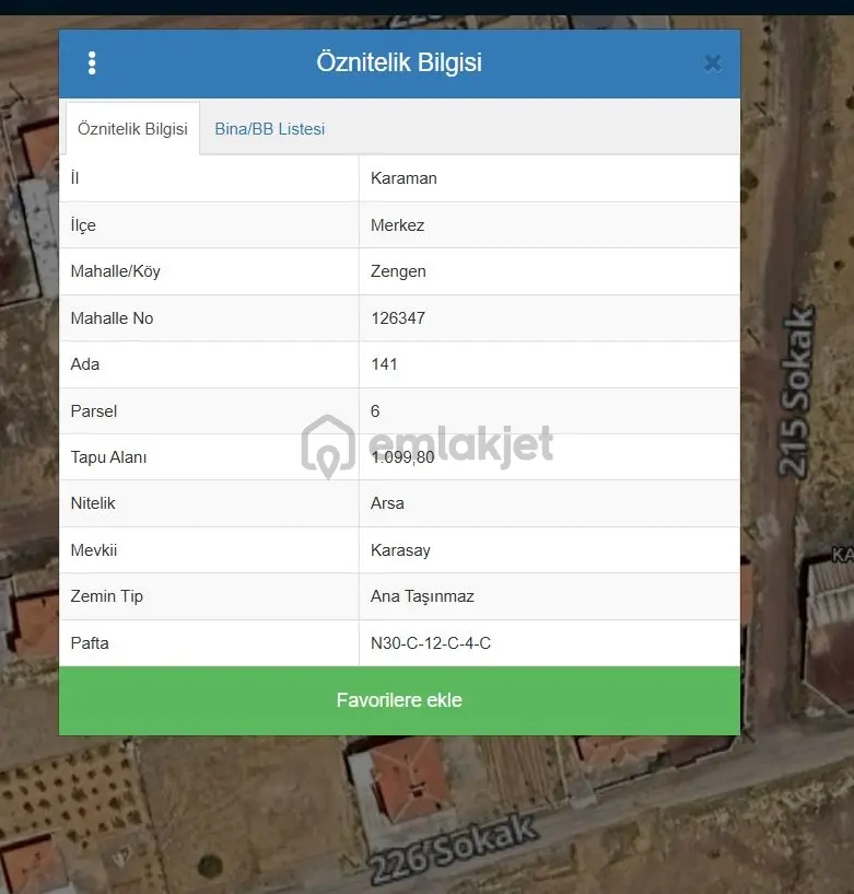 Zengen Köyü Satılık Arsa