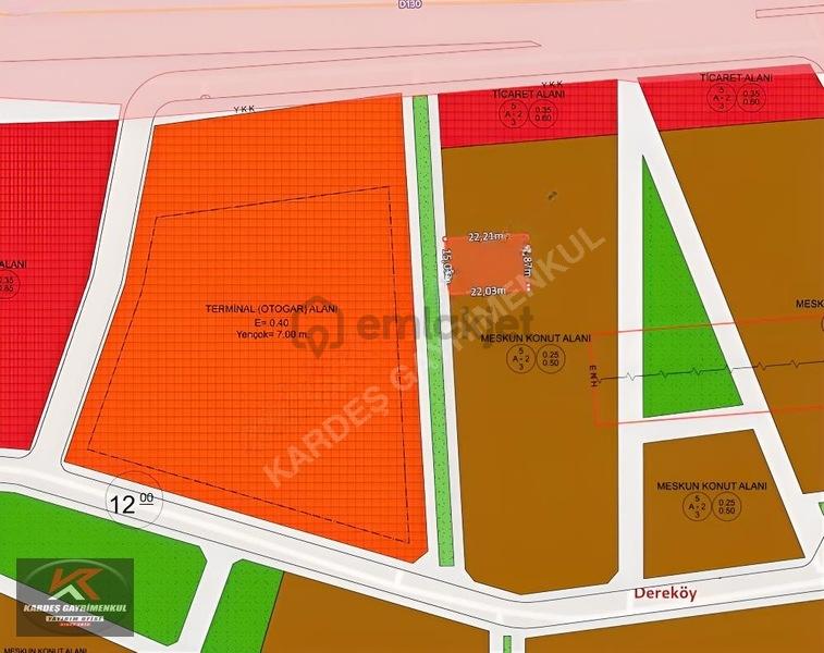 Dereköy Yeni Terminalin Yanıbaşında 2 Kat İmarlı Parseller - 12
