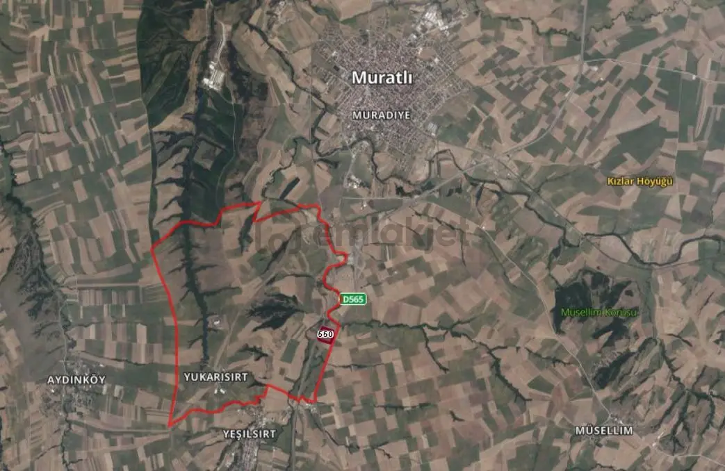 Delux'den Muratlı'da Anayol Üzerinde Tek Parça Satılık Tarla