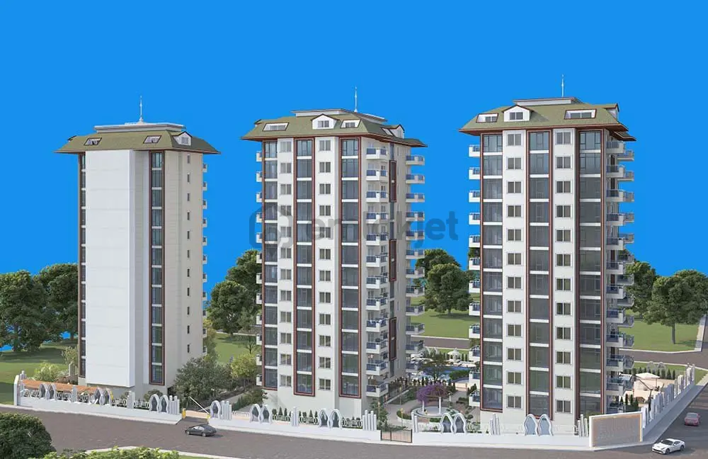 Mahmutlar 2+1 Site İçi Deniz Manzaralı - 12