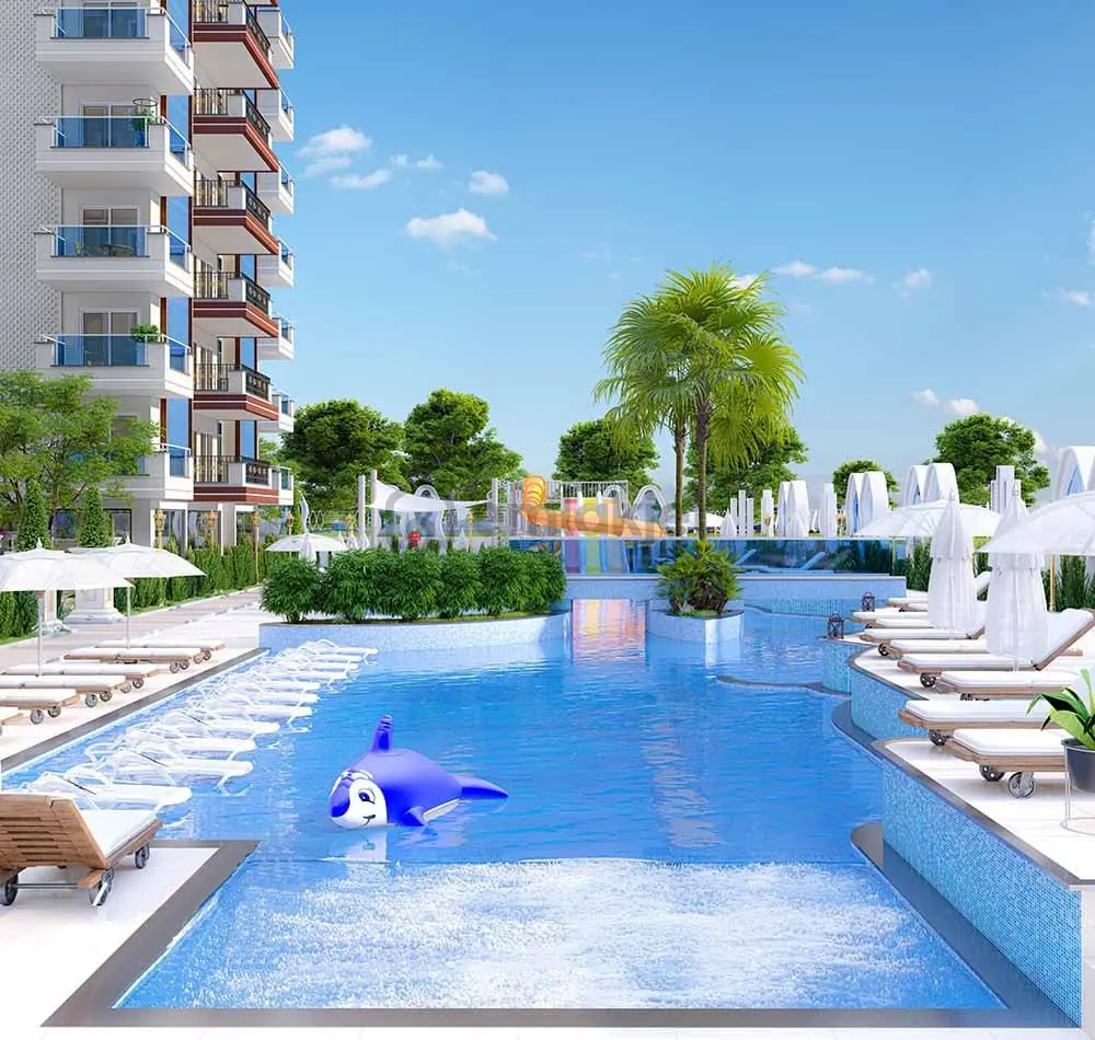 Mahmutlar 2+1 Site İçi Deniz Manzaralı - 8