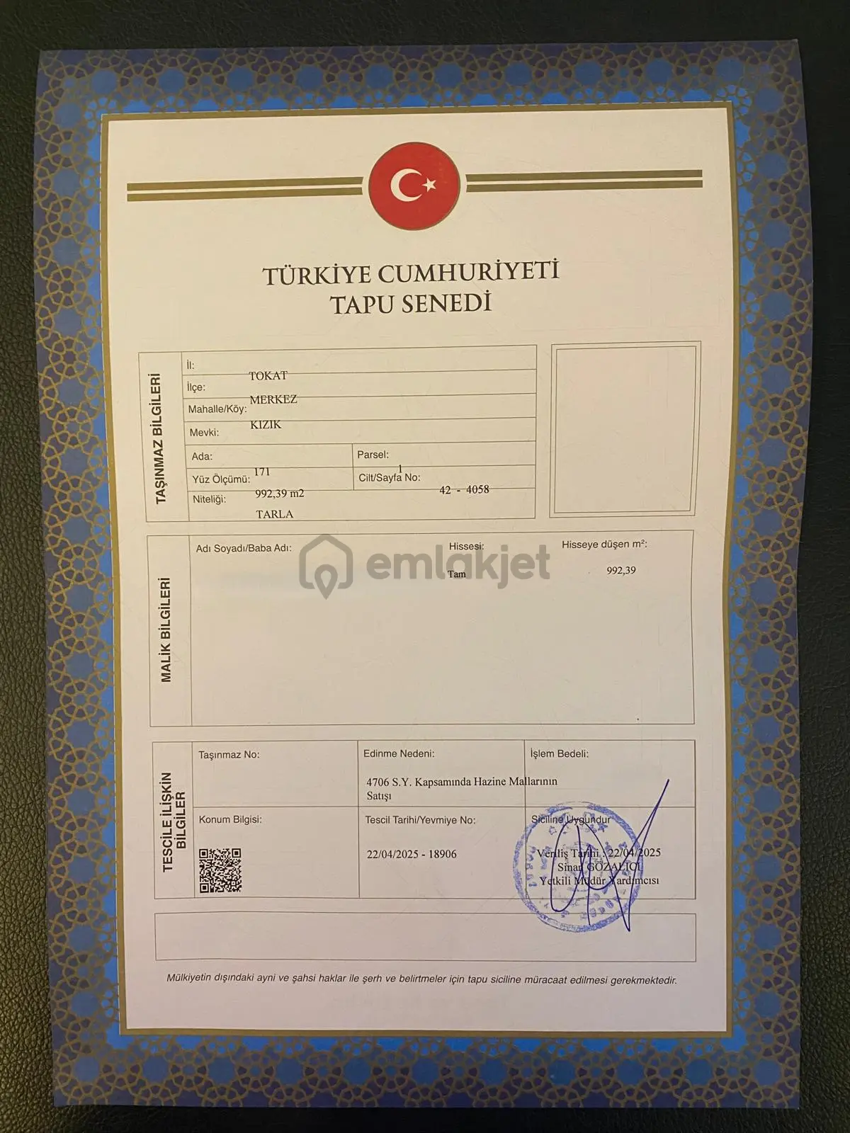 Tokat Merkez'de Satılık Arazi - 12