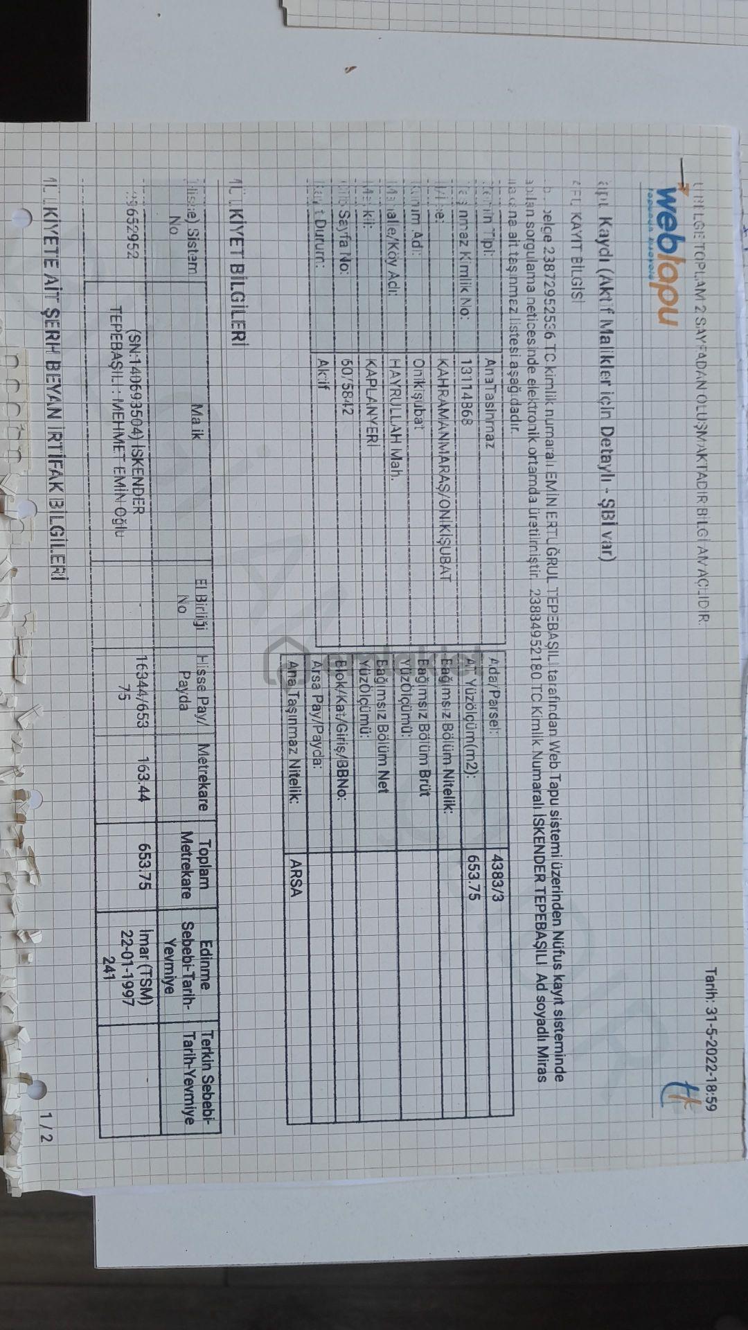 Sahibinden Kahramanmaraş Onikişubatta - 13