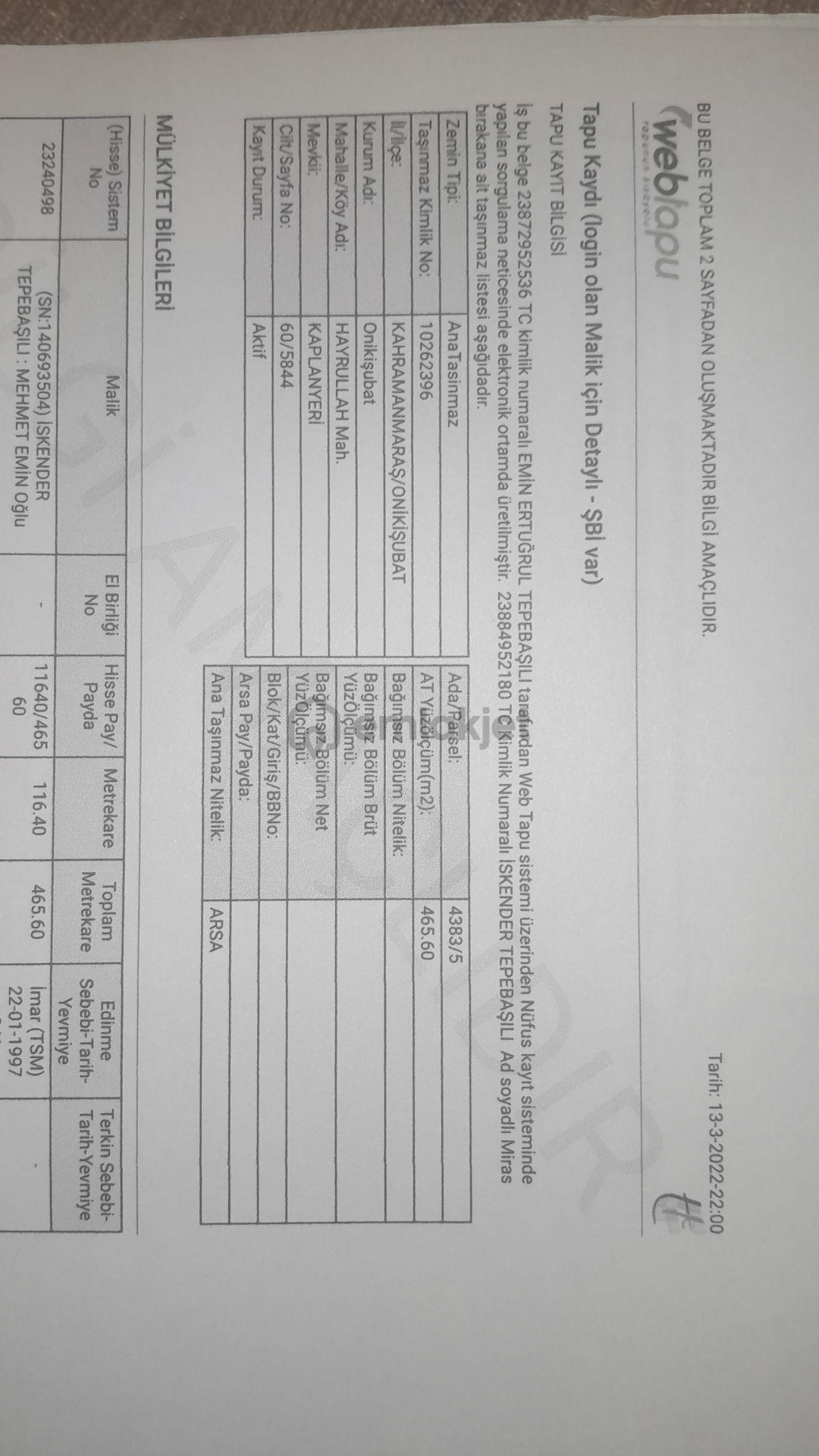 Sahibinden Kahramanmaraş Onikişubatta - 28