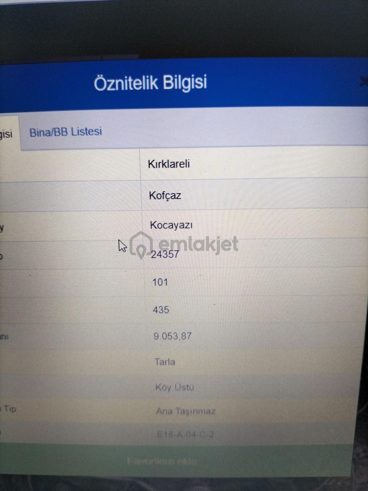 Kocayazı Köyü Satılık Tarla. - 2