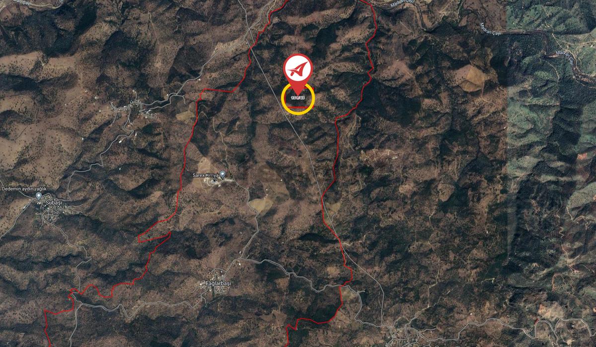 Aydın Çine Bağlarbaşı Satılık 565m2 Tarla - 11