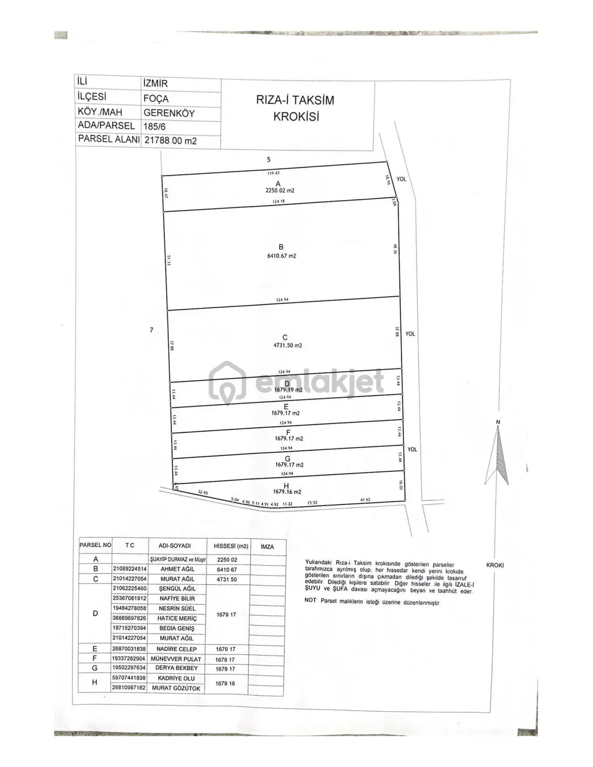 Foça Gerenköyde 4731 M2 Arazim Satılıktır - 4