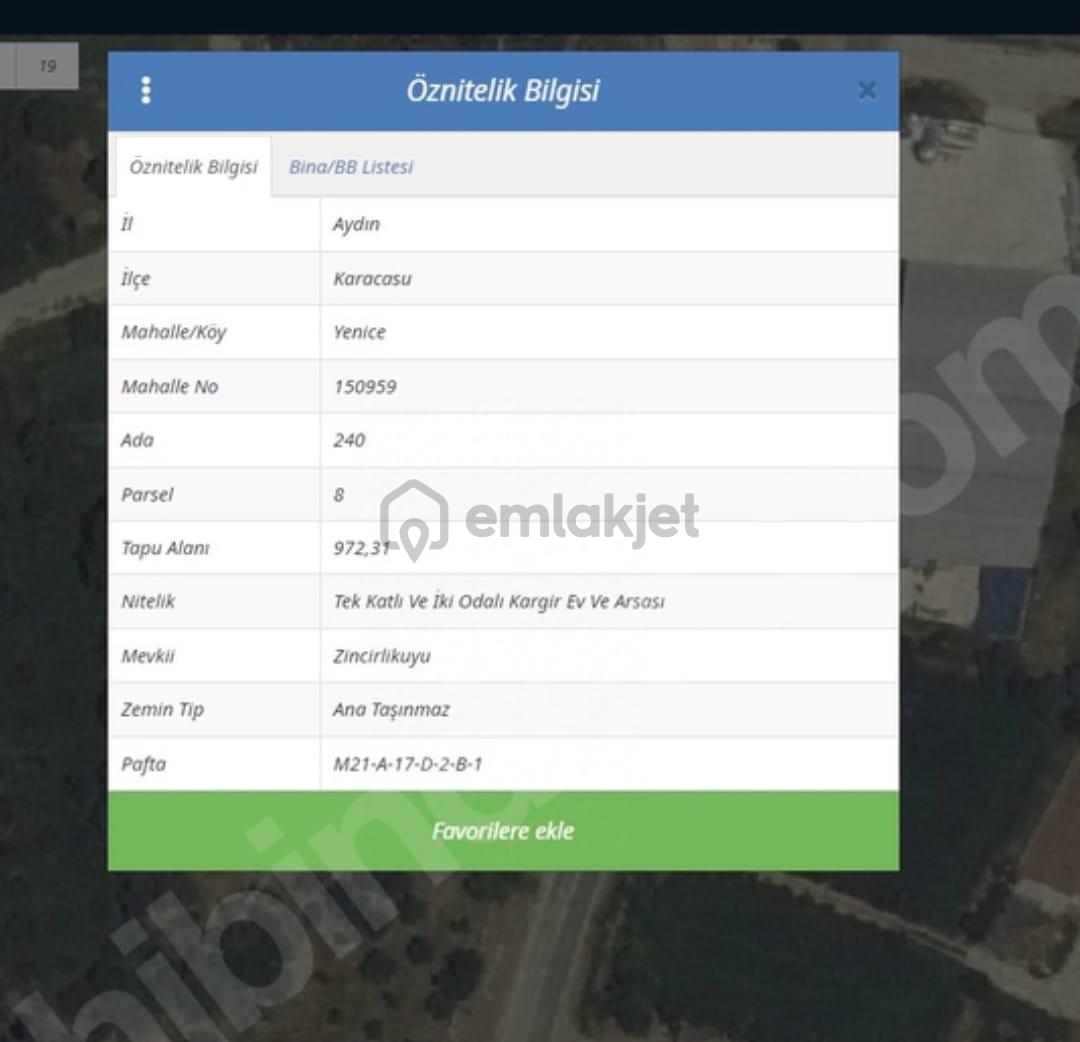 Aydın Karacasu Yenice Mah Satılık - 11