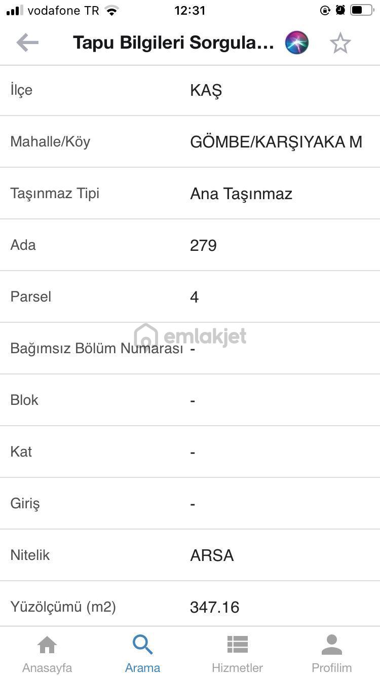 Kaş Gömbe'de Konut İmarlı Satılık Müstakil Parsel - 6
