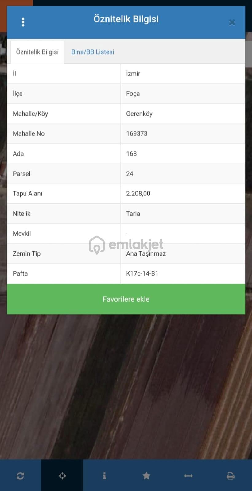 Foça Gerenköy Tek Tapu Satılık Tarla - 2