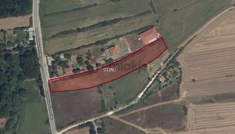 Kırklareli Lüleburgazda Satılık 5841m2 Tarla - 2