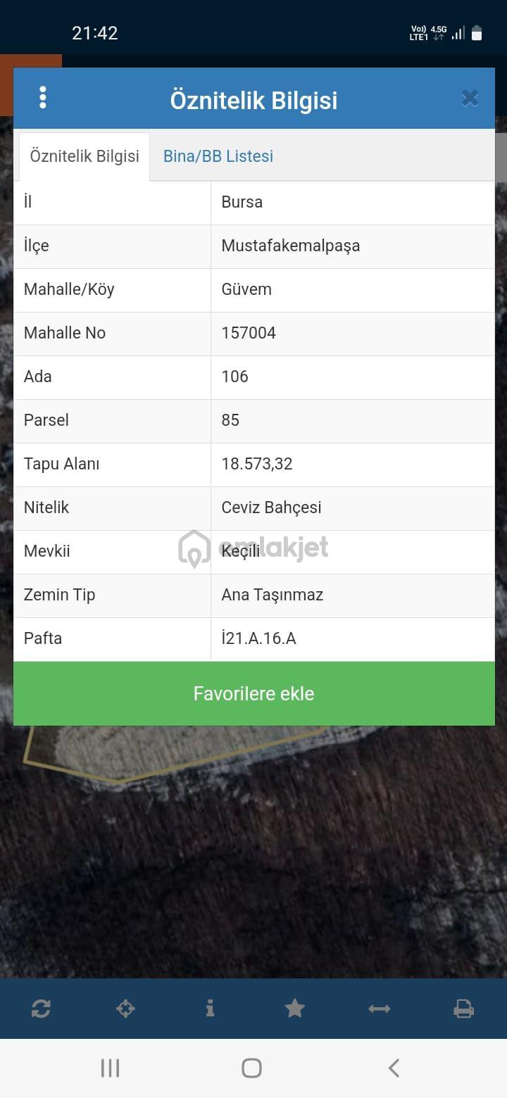 Bursa Mustafa Kemalpaşada Acil Satılik Ceviz Bahcesi - 2