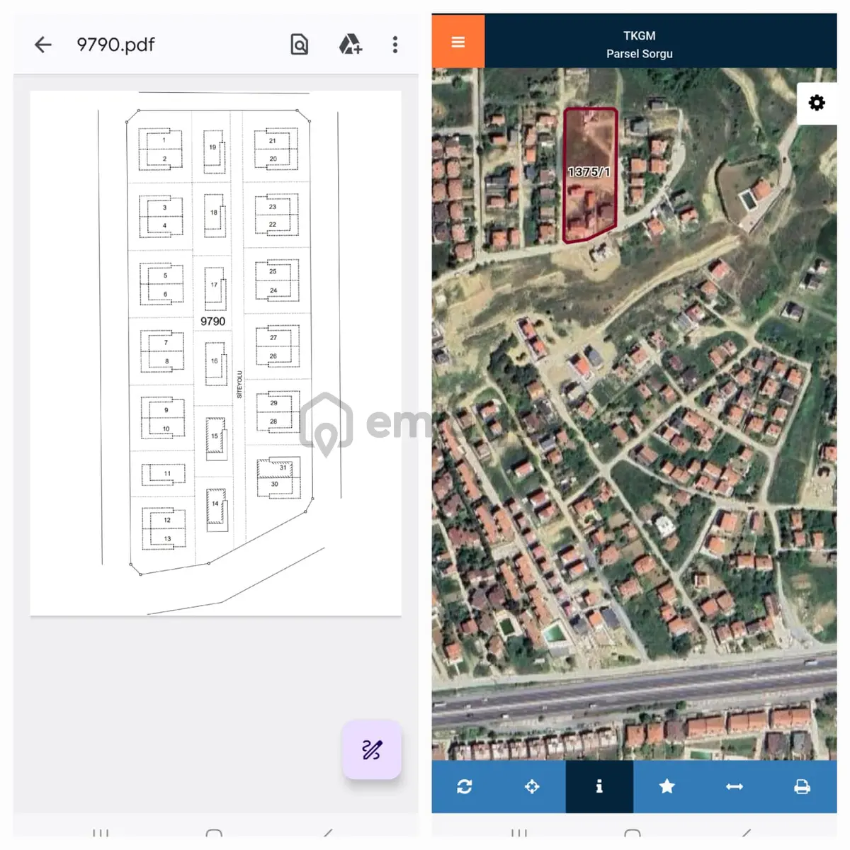 Marmara Ereğlisi Satılık Arsa Villa İmarlı