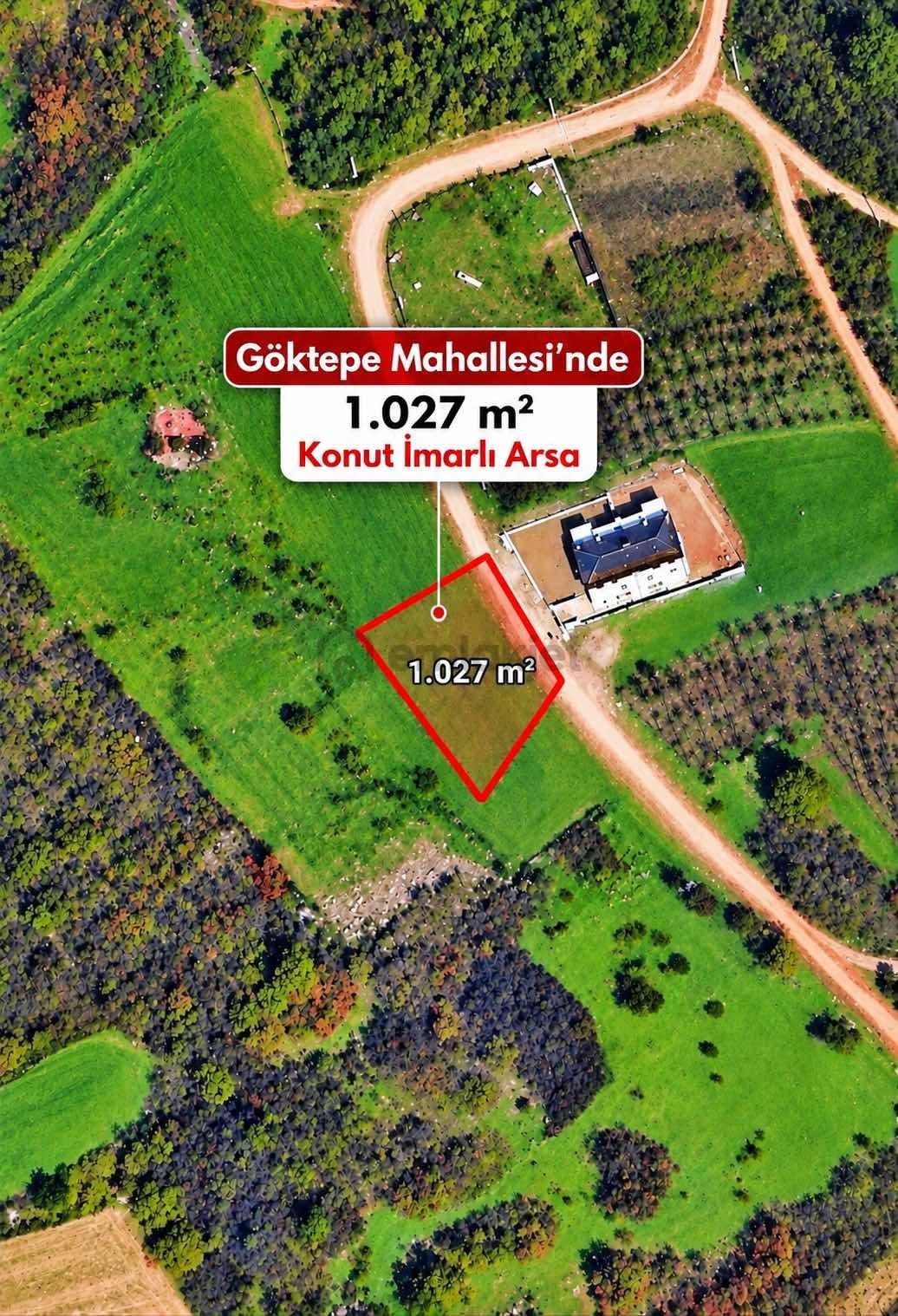 Göktepe Mahallesinde 1.027 M² Konut İmarlı Arsa!!!