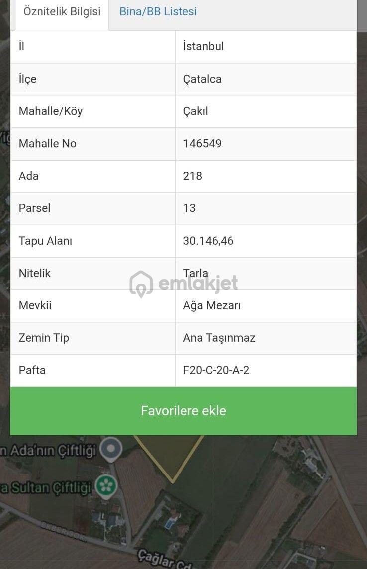 Çatalca Çakıl'da, İyi Konumda, İçinde 100 M² Yapı, %15 Yapı İzni - 32