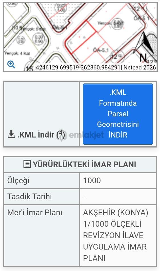 Kuruçay Toki'de İmarlı Satılık Köşe Arsa - 4
