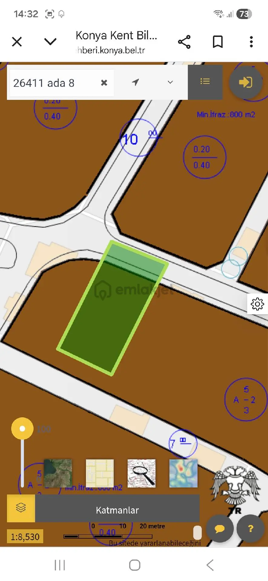 Lalebahçe Mahallesinde Satılık 836 M2 2 Kat İmarlı Arsa Çift Yola Cephe - 8