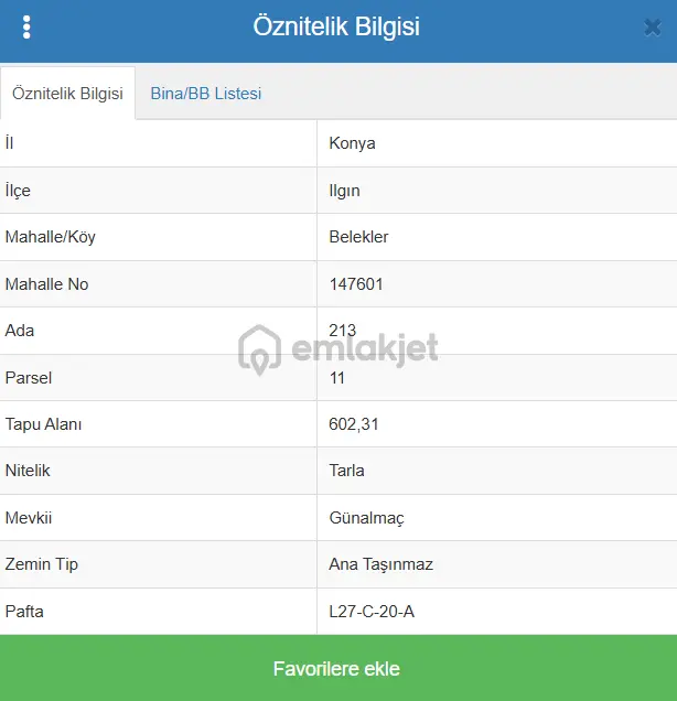 Konya Ilgın Belekler Köyünde 602 M² Tarla Satılıktır - 6