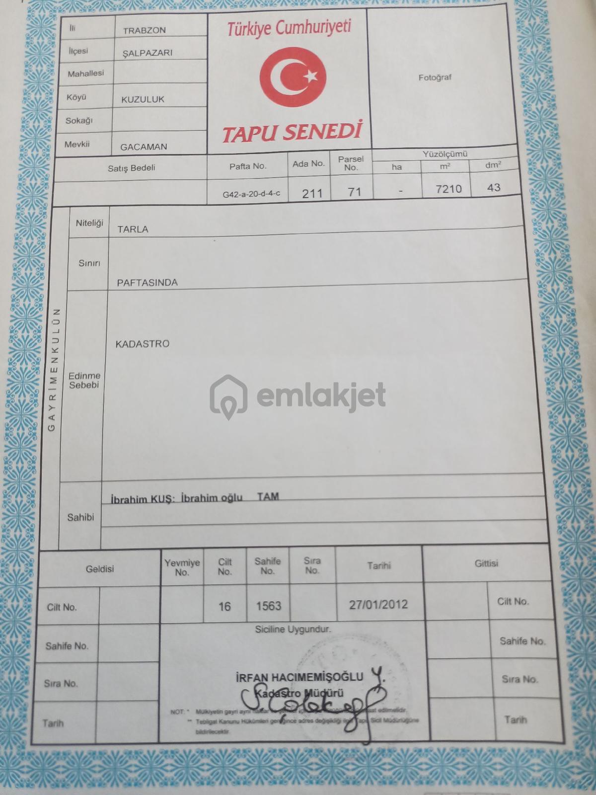 Sahibinden Trabzon Şalpazarı Kuzuluk Mh - 7