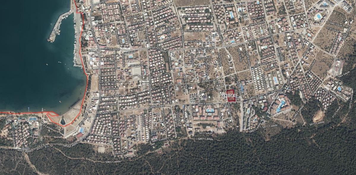 Didim Akbük Merkezde Köşe Başı Satılık Arsa - 7