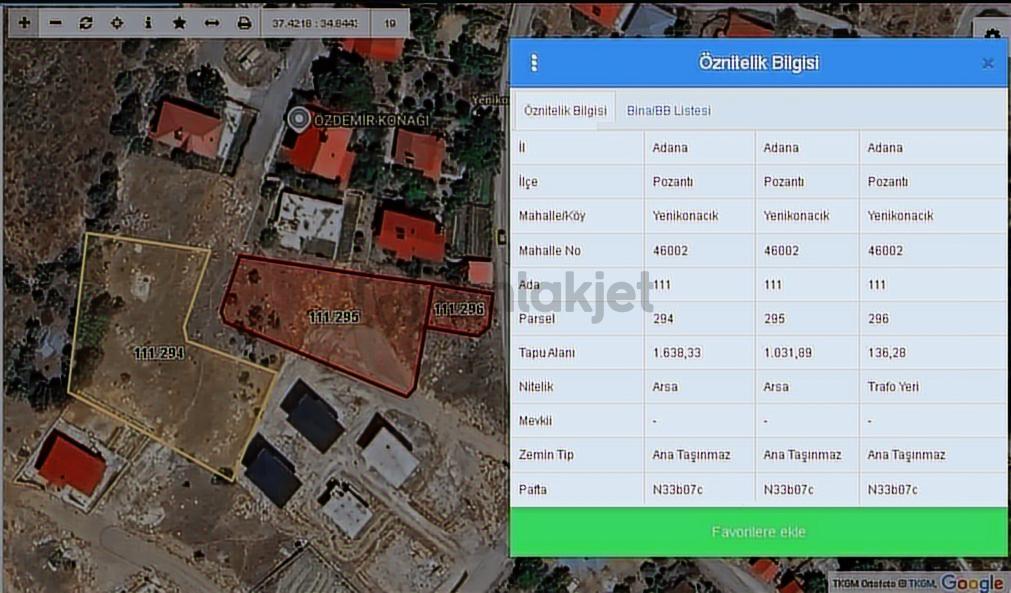 Pozantı Yenikonacıkta 1.032m2 Tek Tapulu İmarlı Satılık Son3 Gün - 22
