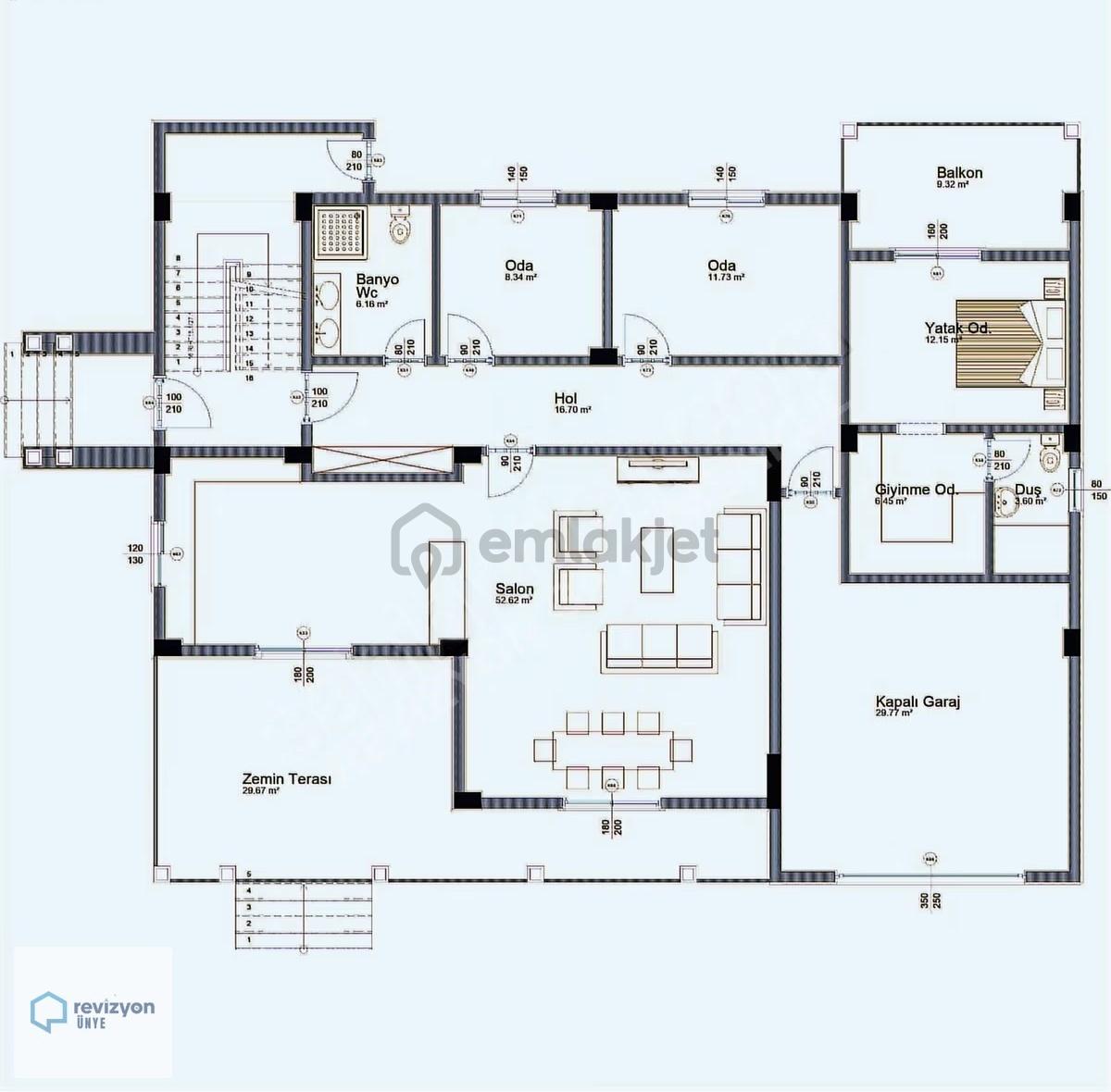 Revizyon'dan_villa Ruhsatı_alınmış Projeli**müstakil** Deniz 1km - 7