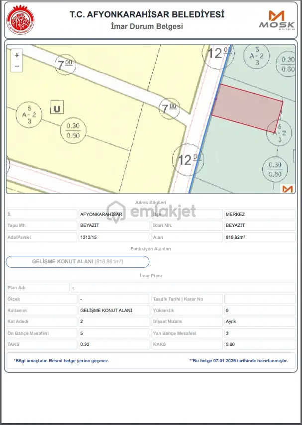 Beyazıt Mah. 819m² Fırsat Arsa - 5