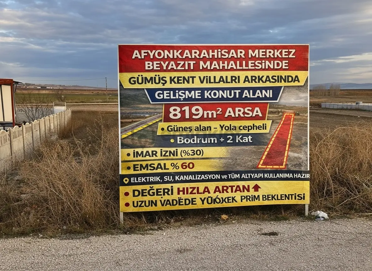 Beyazıt Mah. 819m² Fırsat Arsa