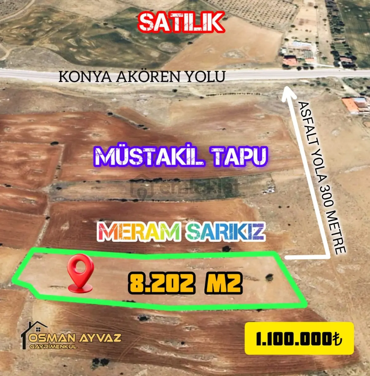 Meram Sarıkızda Müstakil Tapulu 8.202 M2 Tarla - 4