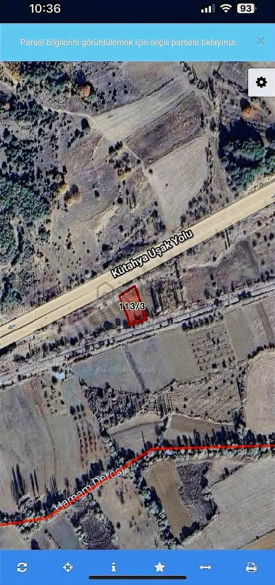 Banaz Düzlücede 1500m2 Ormaniçi Yolu Olan Tarla - 8