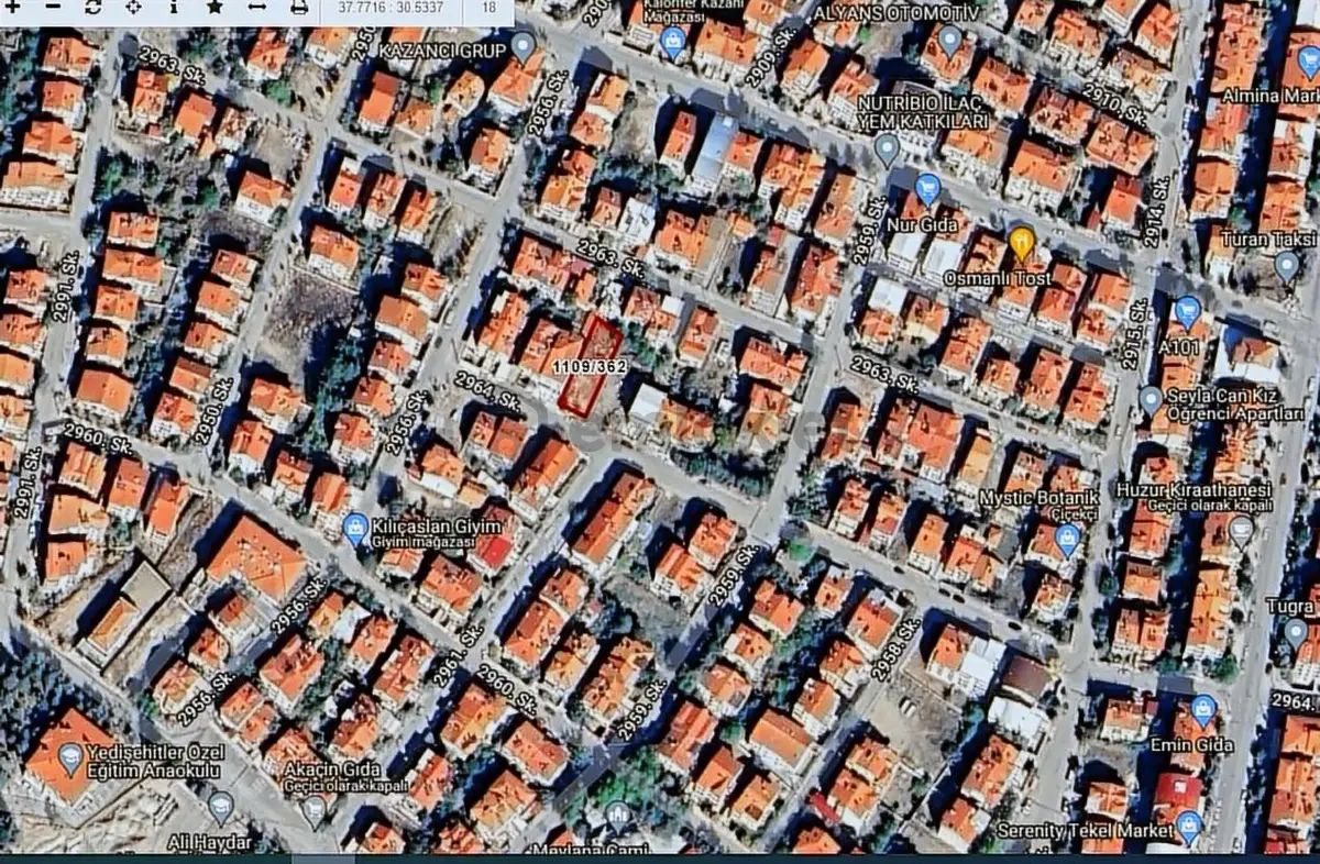 Yedişehitler Mahallesinde 2kat İmarlı 0,40 Oturumlu Satılık Arsa - 3