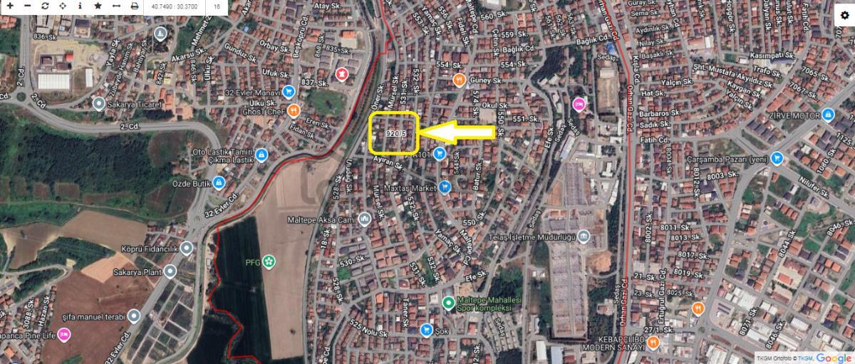 Sakarya Adapazarı Maltepe Mahallesinde Konut İmarlı 206 M2 Arsa - 14