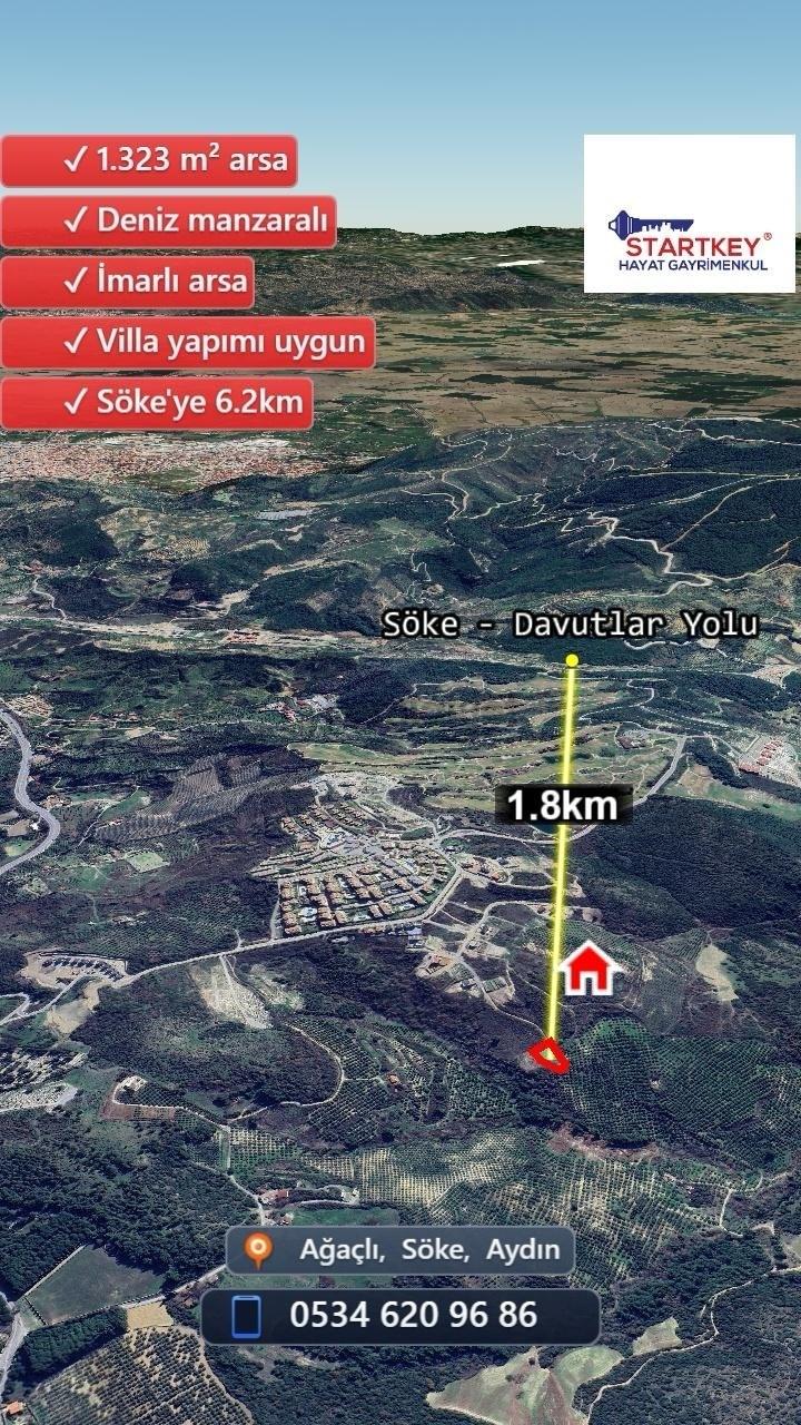 Sökede Deniz Manzaralı Satılık İmarlı Arsa - 4