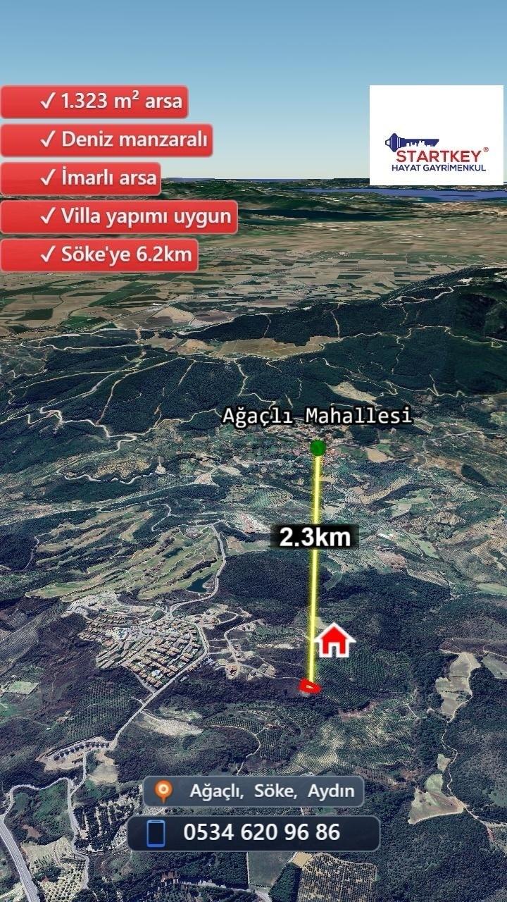 Sökede Deniz Manzaralı Satılık İmarlı Arsa - 7
