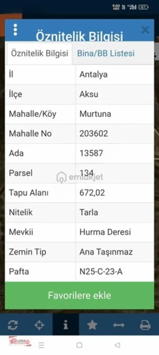 Antalya Aksu'da 1898 M² Satılık Tarla - 2