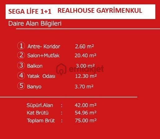 Sega Life Projesinde Satılık 1+1 Daire - 11