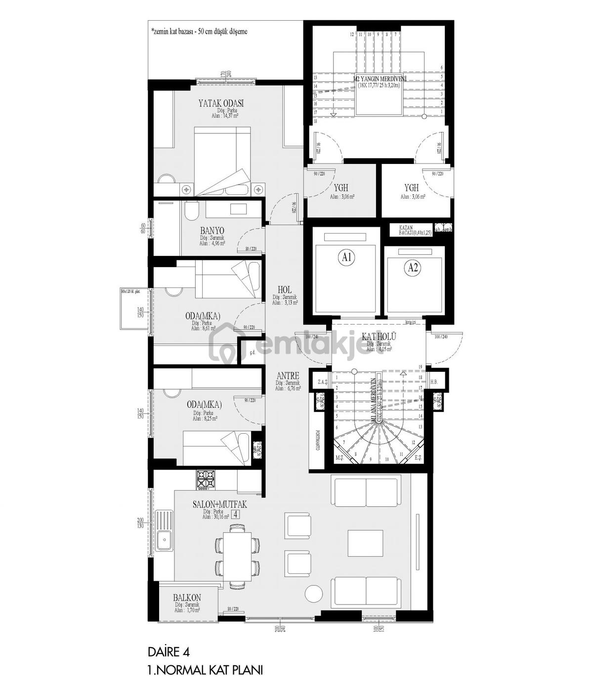 Suadiye Kavisli Sokakta Yatırımlık Fırsat: Modern 3+1 Daireler - 7