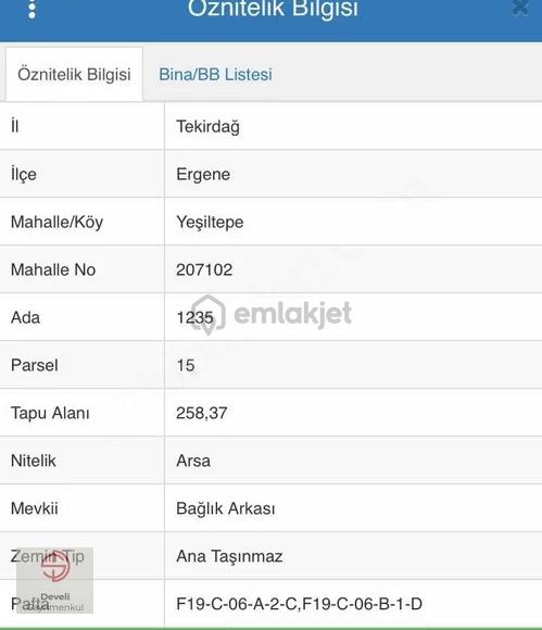 Ergene Yeşiltepe'de Fırsattt Arsa!!! - 2