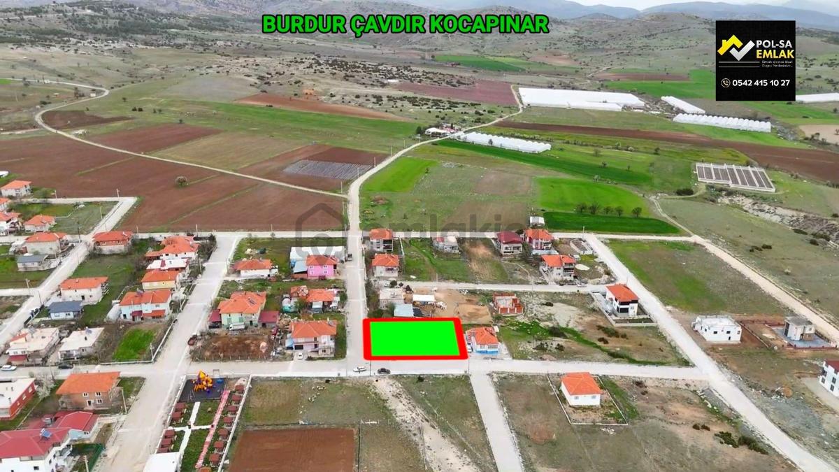 Burdur Çavdır Kocapınar Mahallesi Satılık 535m2 İmarlı Arsa - 18