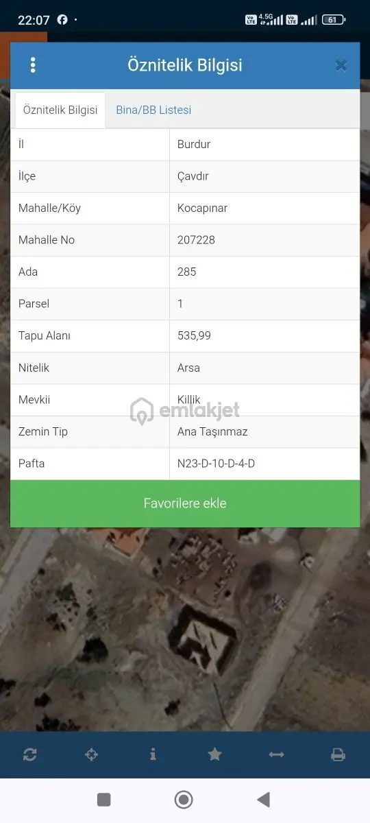 Burdur Çavdır Kocapınar Mahallesi Satılık 535m2 İmarlı Arsa - 6
