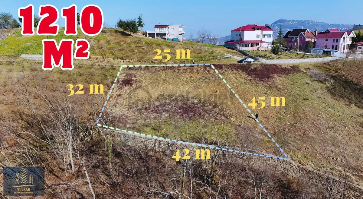 Akçaabat Derecik Mahallesinde Satılık Taş Duvarı Bitmiş Arsa - 12