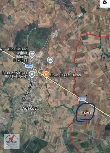 Çanakkale Biga Doğancı Köyünde 2921m2 Satılık Tarla - 3