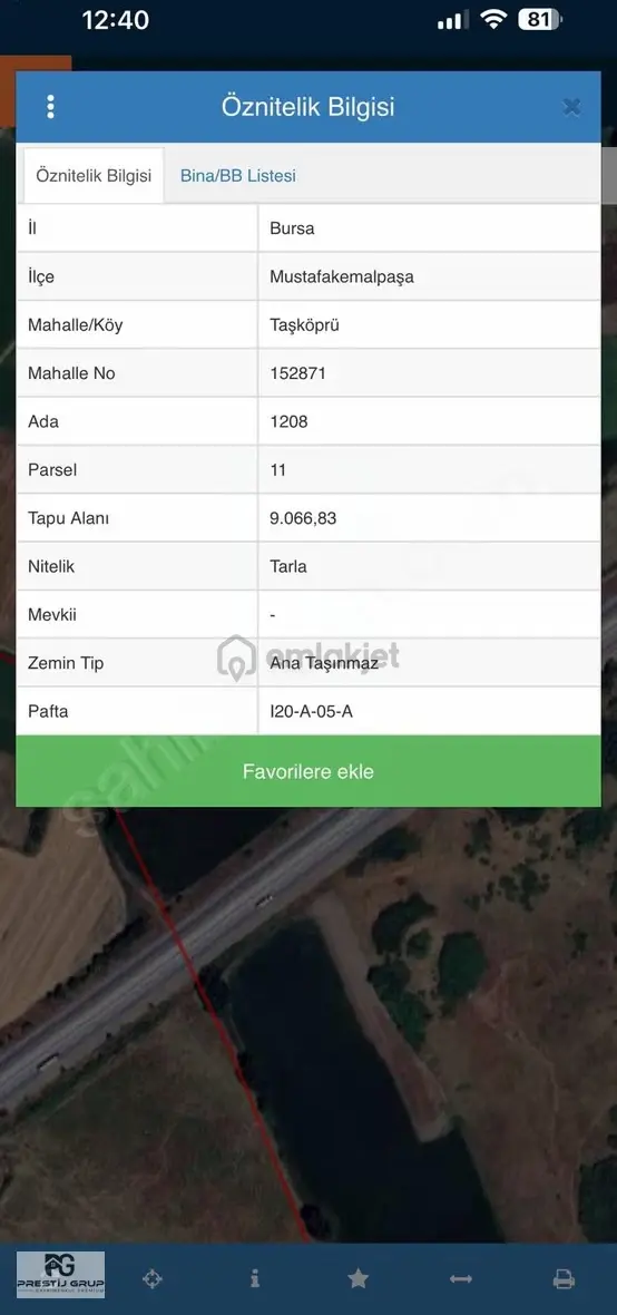 Prestij Gruptan Satılık İzmir Yoluna Cephe Tarlalar - 4