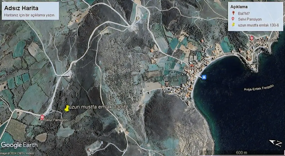 Erdek Paşalimanı Adası Balıklı Mahallesin De Satılık Tarla - 14