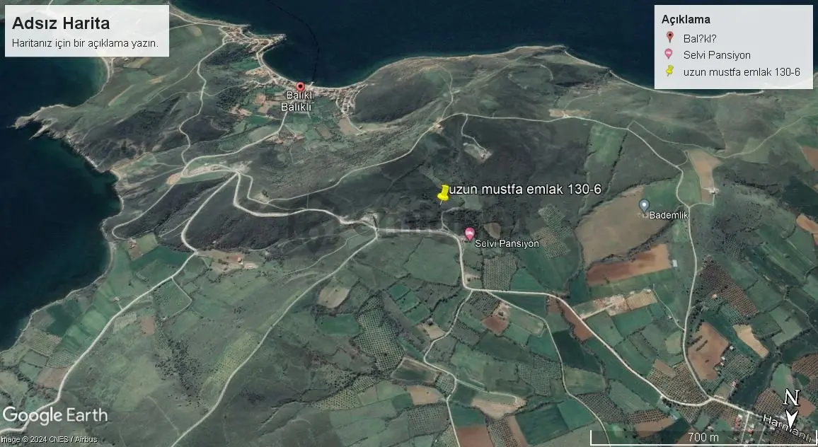 Erdek Paşalimanı Adası Balıklı Mahallesin De Satılık Tarla - 12