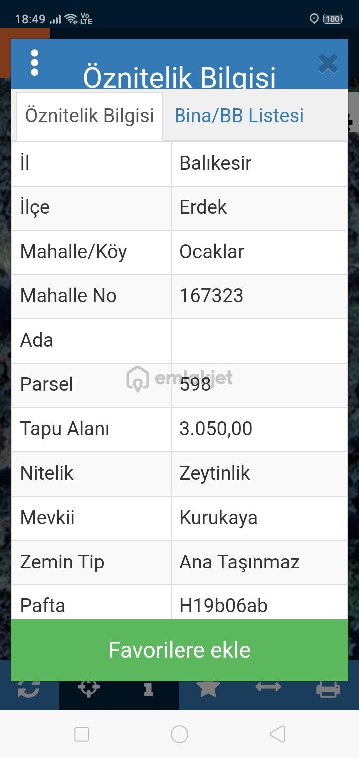 Erdek Ocaklar Da Satılık Zeytinlik - 3