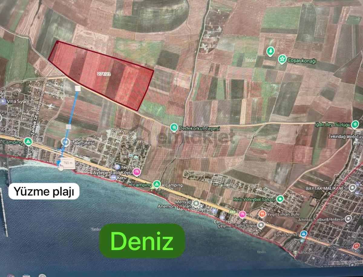 Çeşmeli Mah. İmara Sınır Deniz Manzaralı Satılık Arsa