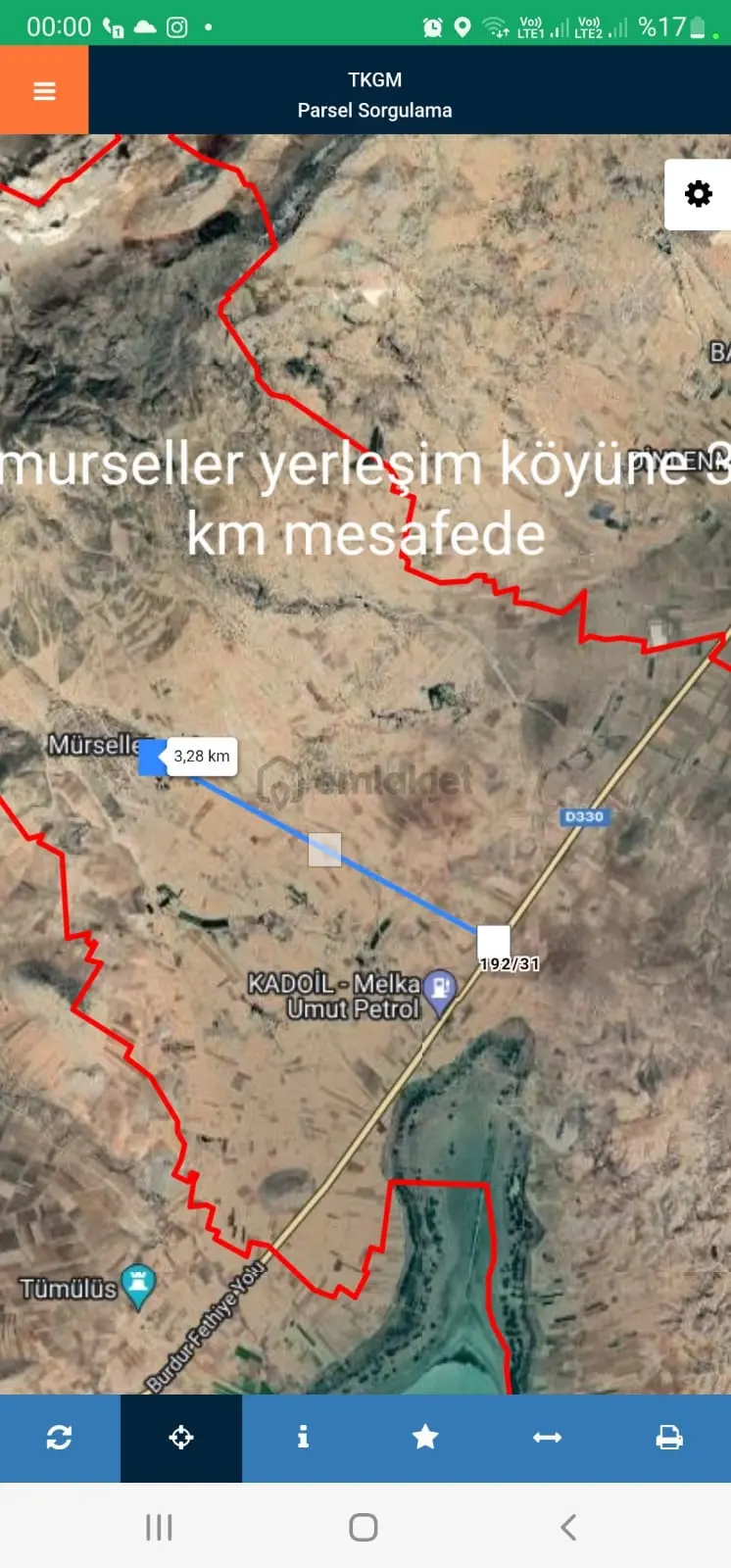 Burdur Karamanlı Mürseller Satılık Tarla No.20594 - 6